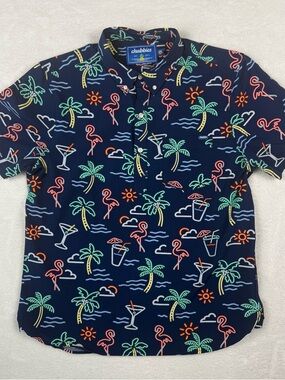 Chubbies Popover Friday Shirt The Neon Light Men’s Size Large